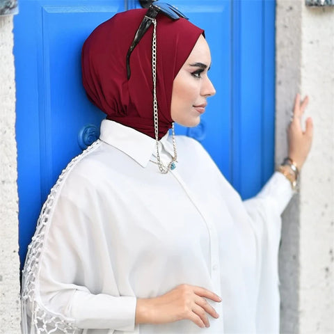 Fashion Muslim Hijab Caps - Solid Underscarf for Women