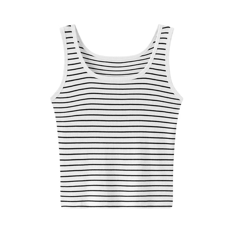 Semir Cropped U-hals vest voor dames 