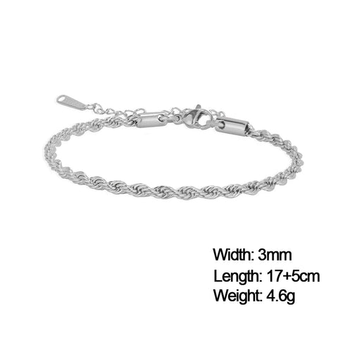 Skyrim Stainless Steel Gold Color Bracelet - Trendy Minimalist Jewelry for Women