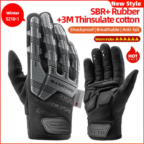 ROCKBROS Tactical Gloves - SBR verdikte pad fiets handschoenen voor de winter