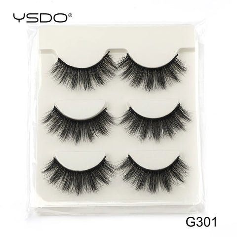 YSDO Natura Cat Eye Lashes - 3/10 Pairs Faux Mink Eyelashes