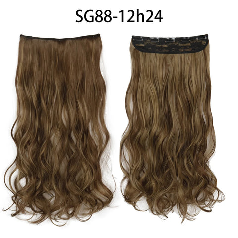 Long Straight Hairstyle 5 Clip Natural Hair Extension