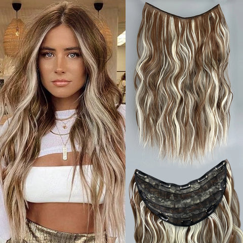 22 Inch U-Shaped Hair Extensions with Clips