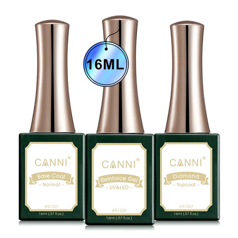 CANNI 16ml BaseCoat Topcoat Functionele Gelset