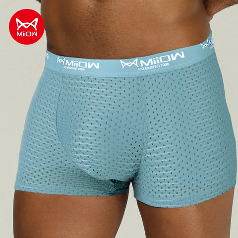 MiiOW Mesh Heren Ondergoed Boxershorts 