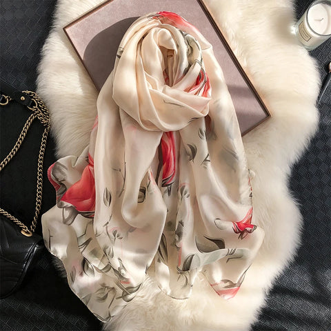 Luxury Silk Scarf Wrap for Women