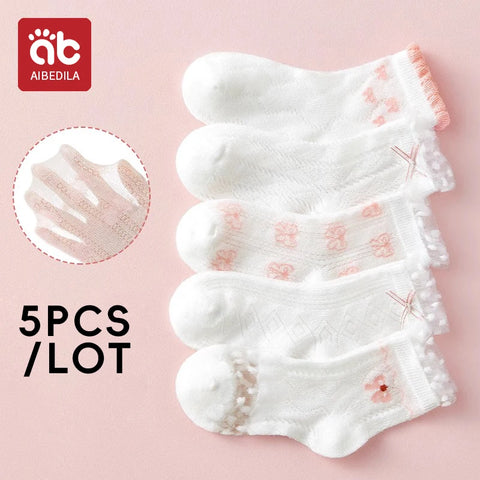 AIBEDILA Cute Rabbit Kids Socks - 5 Pairs