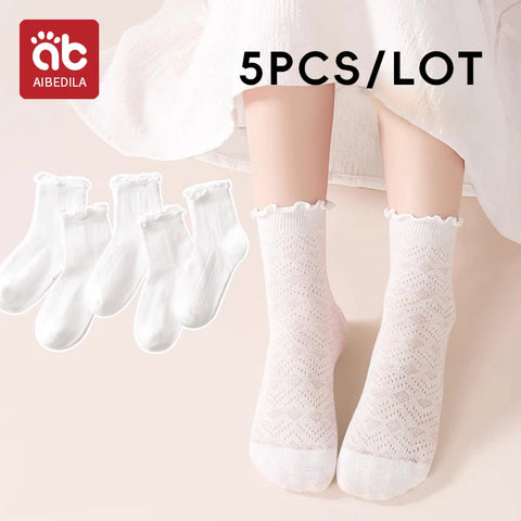 AIBEDILA Cute Rabbit Kids Socks - 5 Pairs