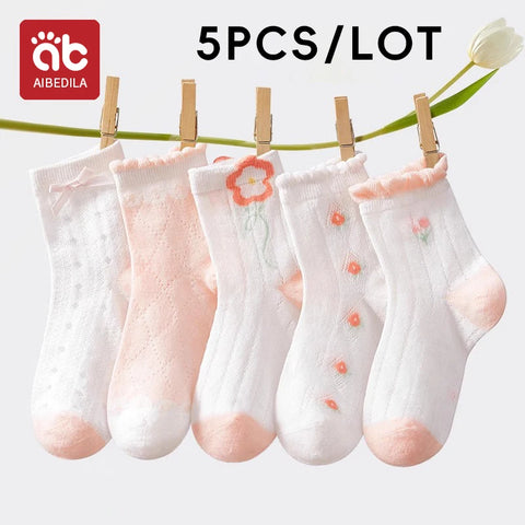 AIBEDILA Cute Rabbit Kids Socks - 5 Pairs