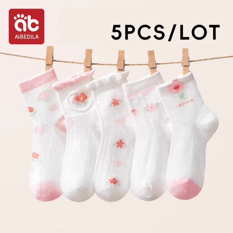 AIBEDILA Cute Rabbit Kids Socks - 5 Pairs