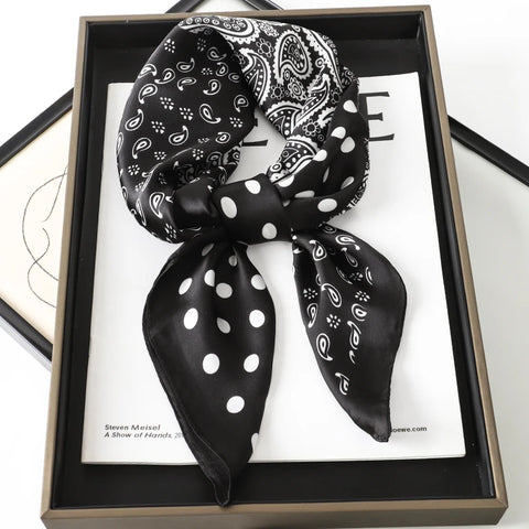 Luxury 2023 Silk Square Scarf for Women