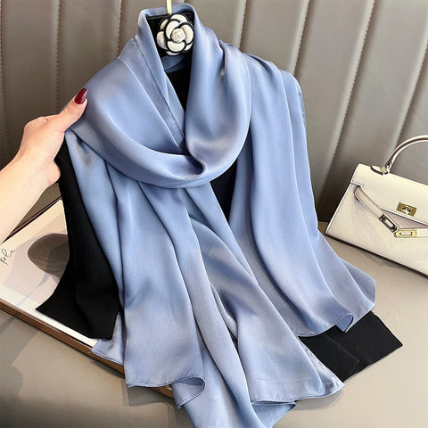 Luxury Gradient Silk Scarf for Women