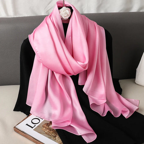 Luxury Gradient Silk Scarf for Women