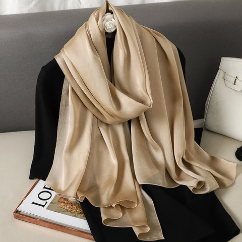 Luxury Gradient Silk Scarf for Women