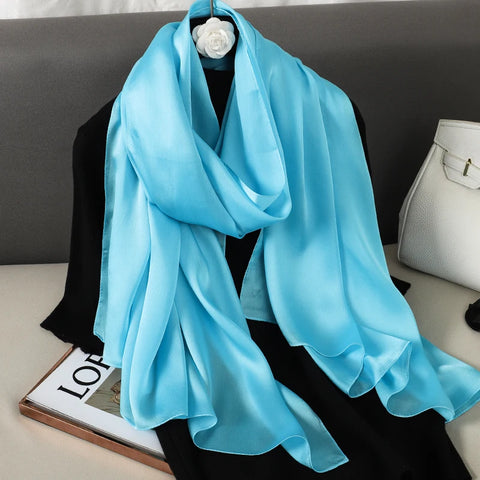 Luxury Gradient Silk Scarf for Women