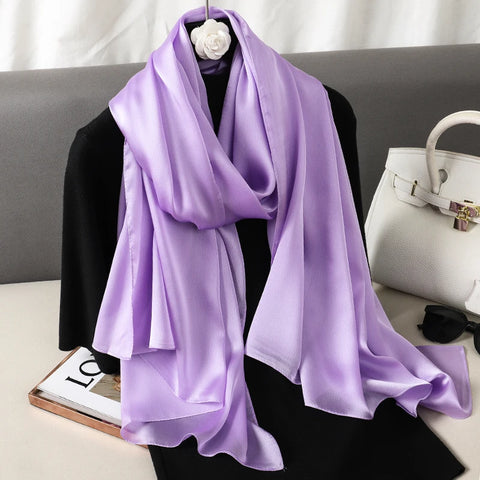 Luxury Gradient Silk Scarf for Women