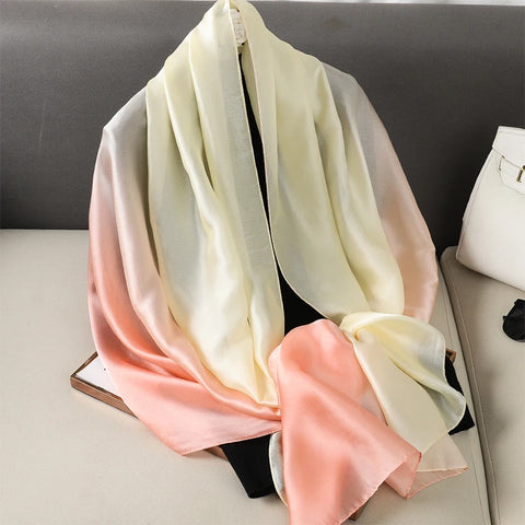 Luxury Gradient Silk Scarf for Women