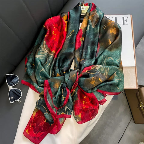 Luxury Silk Scarf Wrap for Women