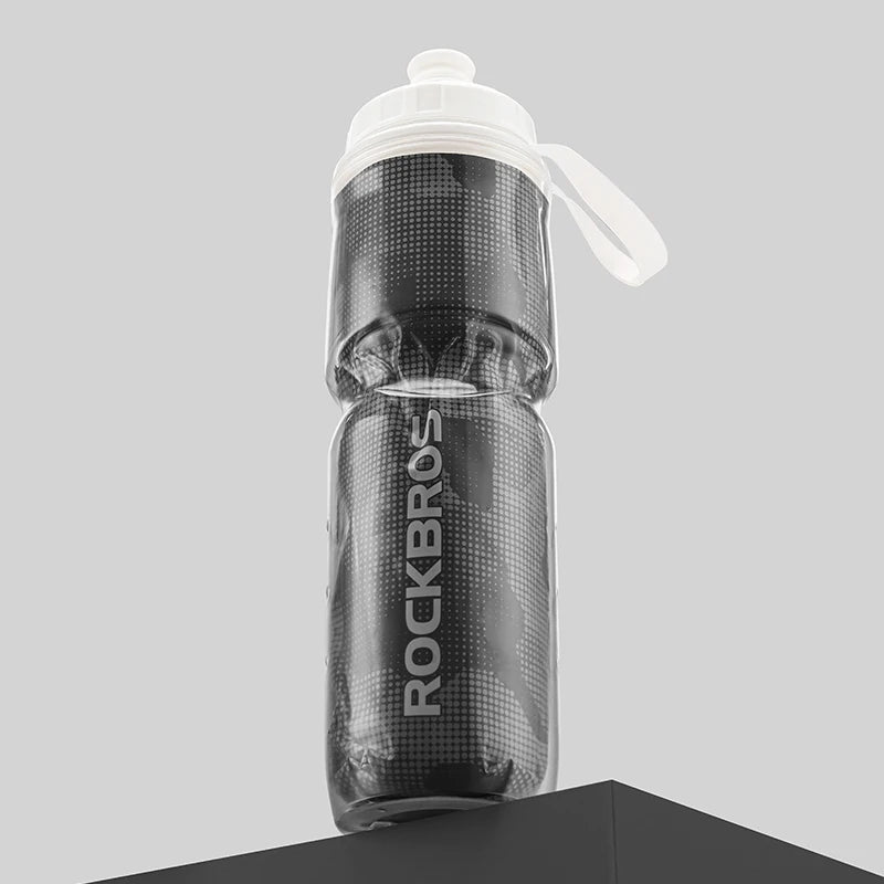 ROCKBROS 750ml Insulated Water Bottle – Ideal for Cycling, Hiking, and Outdoor Activities