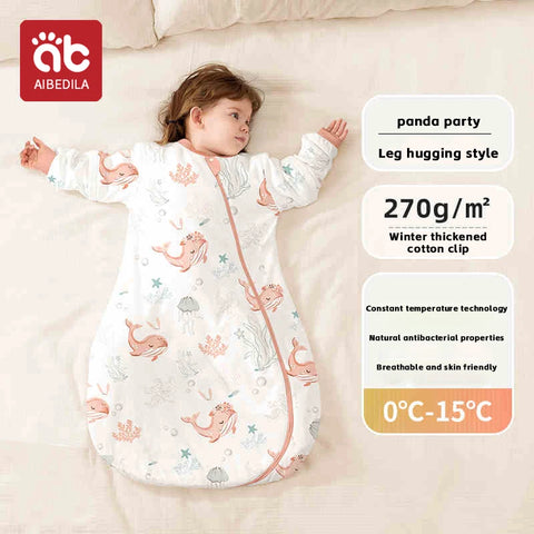 AIBEDILA Baby Sleeping Bag Cartoon Pajamas