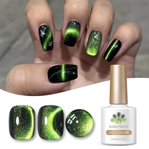 BORN PRETTY 10ml Mint Chocolate Cat Magnetic Gel Nail Polish