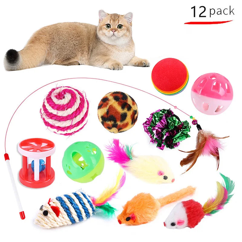 Kitten Toys Variety Pack - Leuke combinatieset met kattenspeelgoed voor eindeloos speelplezier