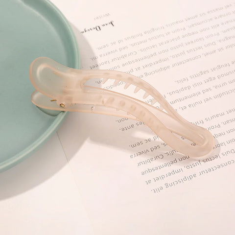 Acrylic Matte Duckbill Hair Claws and Barrettes - Stylish Hair Accessories for Women
