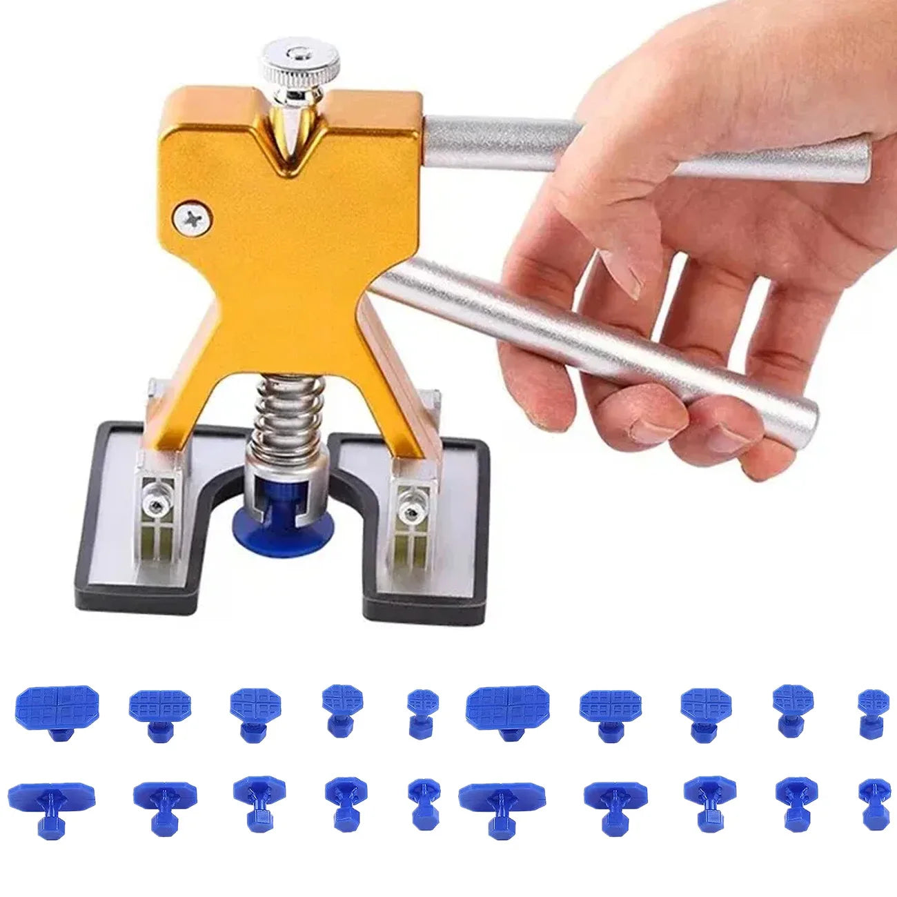 Paintless Car Dent Puller Kit - Efficient Ding & Hail Repair Tool for Automotive Workshops