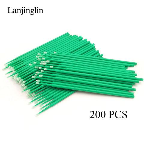 100/200pcs Eyelash Cleaning Brushes for Perfect Makeup