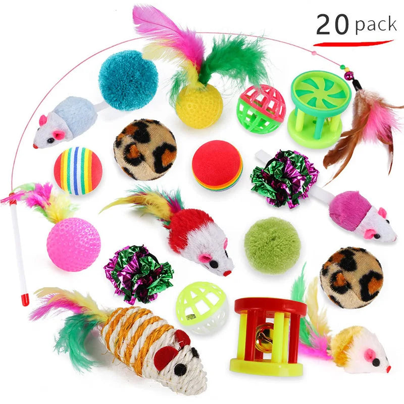 Kitten Toys Variety Pack - Engaging Pet Cat Toys Combination Set for Endless Fun