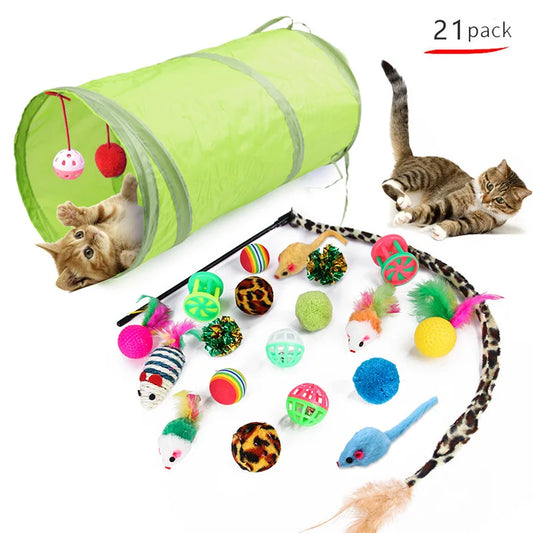 Kitten Toys Variety Pack - Engaging Pet Cat Toys Combination Set for Endless Fun