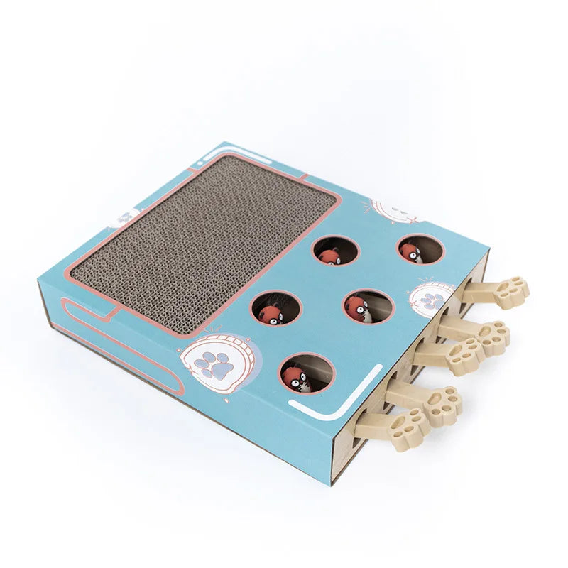 Interactive Whack-a-Mole Cat Scratching Board - Fun and Functional Cat Toy