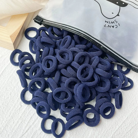 LOVEKIKI 50 stuks elastische haarbanden - kleurrijke kinderhaaraccessoires voor leuke stijlen 