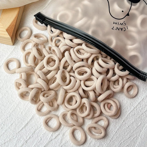LOVEKIKI 50 stuks elastische haarbanden - kleurrijke kinderhaaraccessoires voor leuke stijlen 