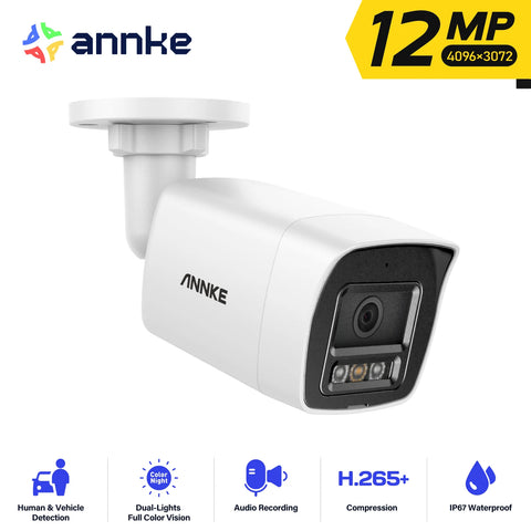 ANNKE 12MP Outdoor Smart Dual Light PoE Security Camera