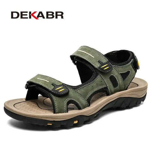 DEKABR Herrensandalen – Sommer-Freizeitschuhe mit offener Spitze 