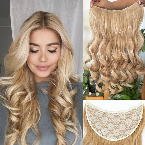 22 Inch U-Shaped Hair Extensions with Clips