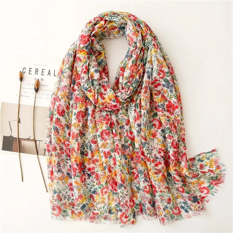 Luxury Cotton Scarf for Women - Stylish Large Shawl