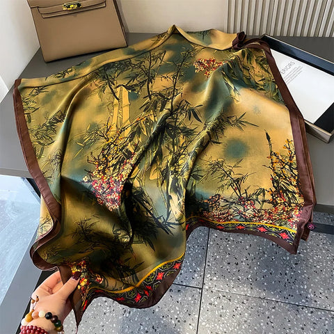 Luxury Silk Scarf Wrap for Women