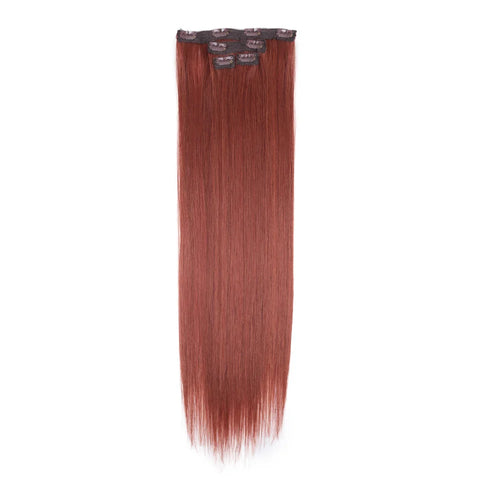 FASHION IDOL 8 Clips In Hair Extensions - Lang Steil Blond 60CM