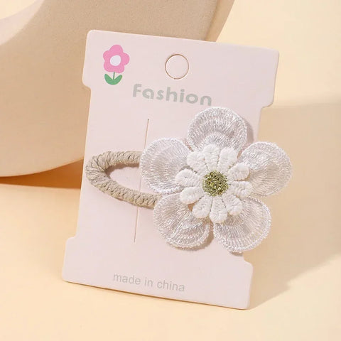 Set haarspeldjes met madeliefjes voor babymeisjes - schattige kanten haarspeldjes 