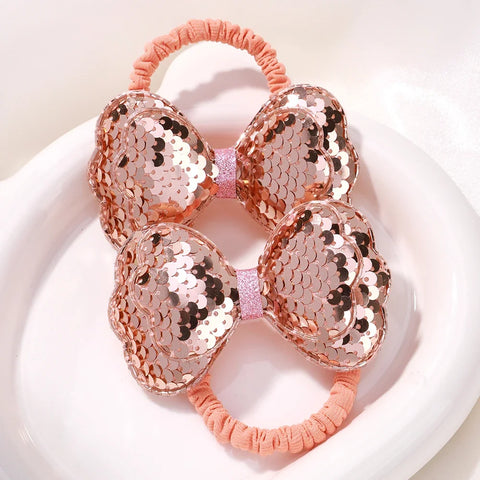 Lovely Kids Hair Band - Colorful Flower Shape Hair Hoop with Dopamine Glitter