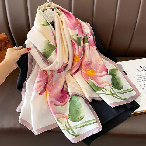 Elegant Women’s 180x90cm Silk Scarves for Every Occasion