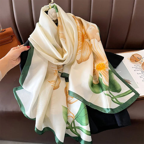 Elegant Women’s 180x90cm Silk Scarves for Every Occasion