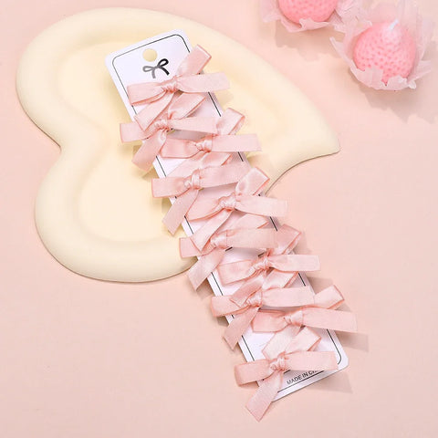 Effen mini strik haarspeldjes voor kinderen - 4/6/8/10 stuks balletaccessoires