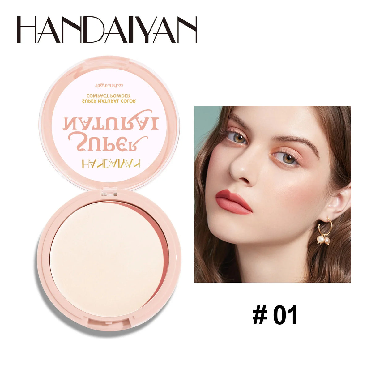 8 Color Matte Face Pressed Powder - 24 Hour Oil Control & Waterproof Foundation