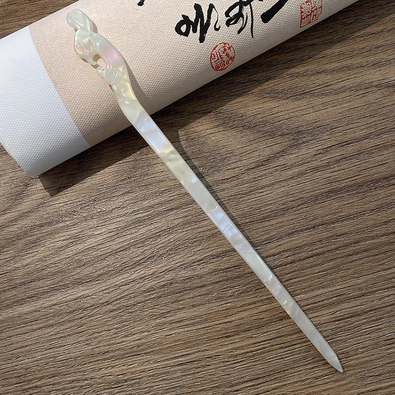 Vintage Chinese Style Hair Sticks - Elegant Acetate Hairpins for Women