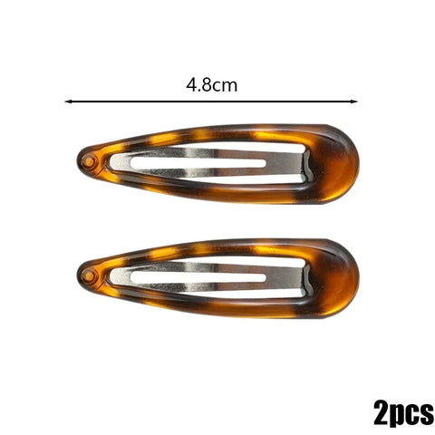 Cute Leopard Print Hair Clips - Vintage Korean Style BB Clips for Y2K Girls