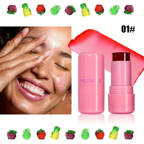Multi-purpose Jelly Blush Stick for Lips and Cheeks