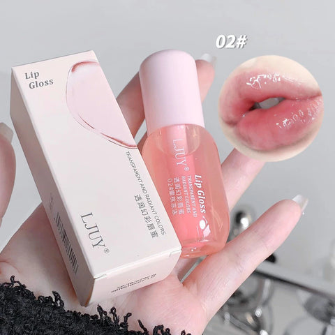 Fruit Crystal Jelly Lip Oil - Hydrating Gloss & Plumping Serum for Luscious Lips